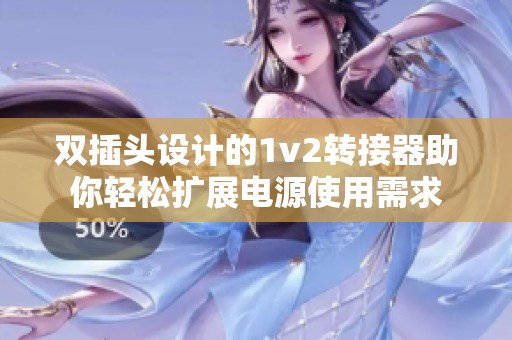 双插头设计的1v2转接器助你轻松扩展电源使用需求