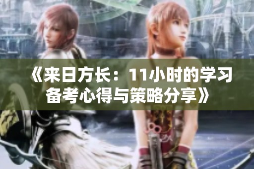 《来日方长：11小时的学习备考心得与策略分享》