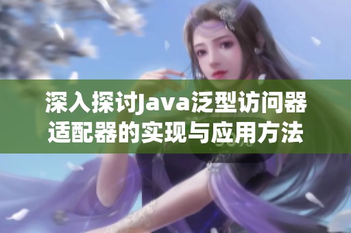 深入探讨Java泛型访问器适配器的实现与应用方法