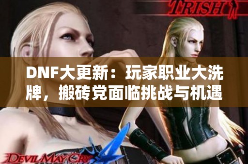 DNF大更新：玩家职业大洗牌，搬砖党面临挑战与机遇