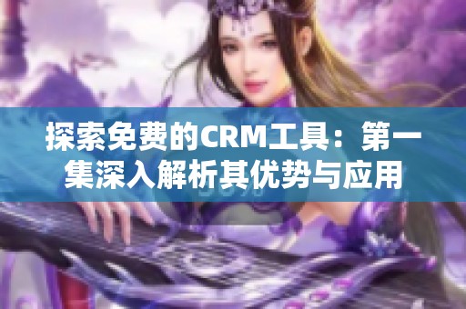 探索免费的CRM工具：第一集深入解析其优势与应用