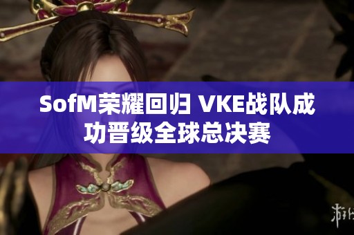 SofM荣耀回归 VKE战队成功晋级全球总决赛