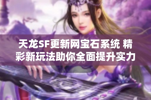 天龙SF更新网宝石系统 精彩新玩法助你全面提升实力与魅力