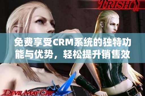 免费享受CRM系统的独特功能与优势，轻松提升销售效率