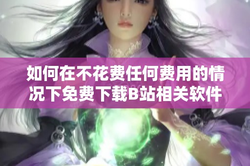 如何在不花费任何费用的情况下免费下载B站相关软件