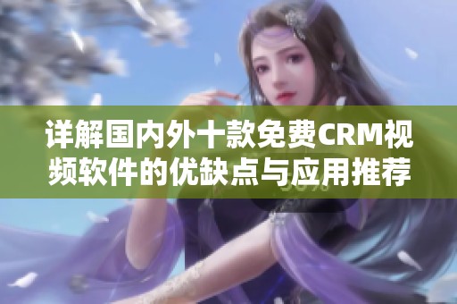 详解国内外十款免费CRM视频软件的优缺点与应用推荐