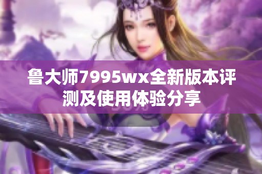 鲁大师7995wx全新版本评测及使用体验分享