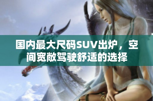 国内最大尺码SUV出炉，空间宽敞驾驶舒适的选择