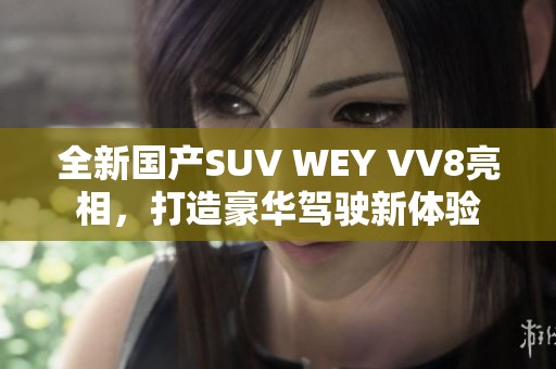 全新国产SUV WEY VV8亮相，打造豪华驾驶新体验