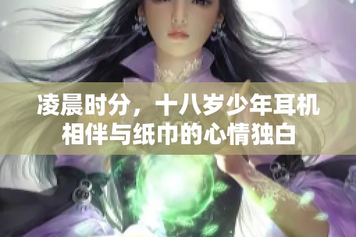 凌晨时分，十八岁少年耳机相伴与纸巾的心情独白