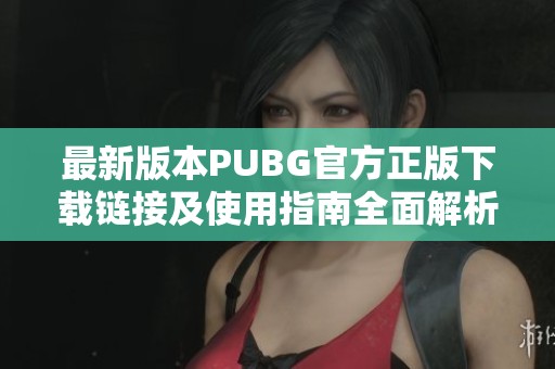 最新版本PUBG官方正版下载链接及使用指南全面解析