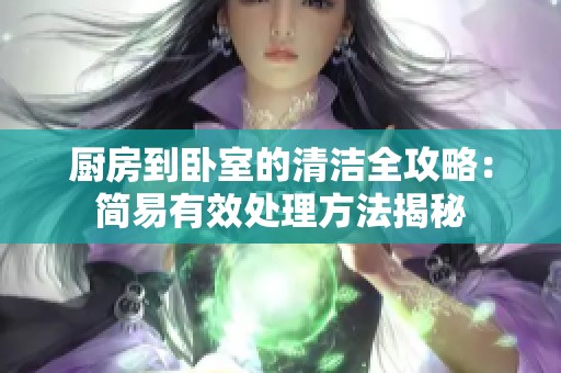 厨房到卧室的清洁全攻略：简易有效处理方法揭秘