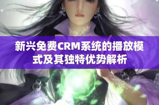 新兴免费CRM系统的播放模式及其独特优势解析