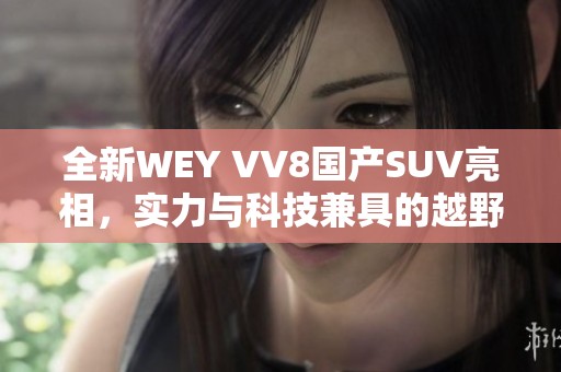 全新WEY VV8国产SUV亮相，实力与科技兼具的越野之选