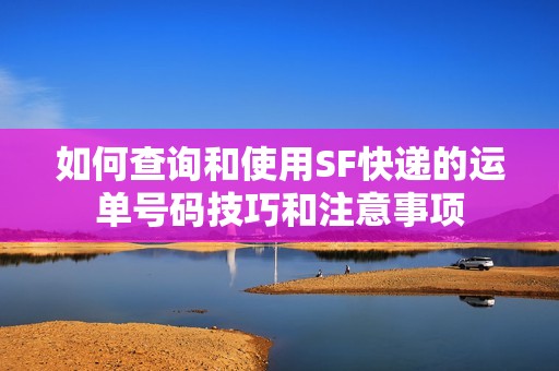 如何查询和使用SF快递的运单号码技巧和注意事项