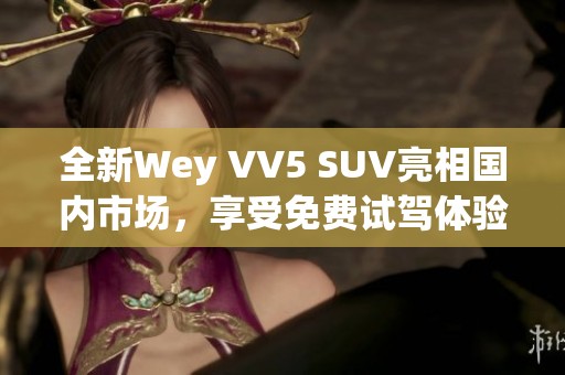 全新Wey VV5 SUV亮相国内市场，享受免费试驾体验