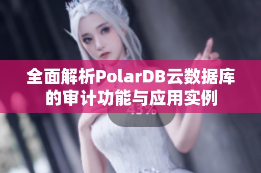 全面解析PolarDB云数据库的审计功能与应用实例