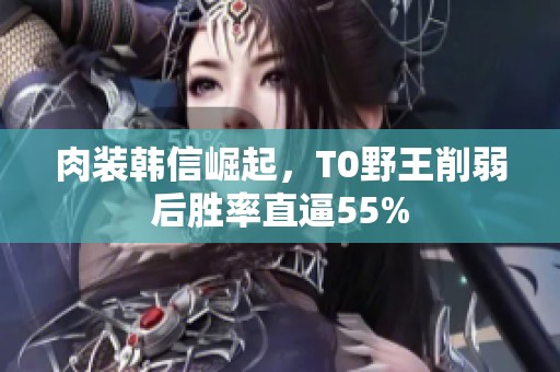 肉装韩信崛起，T0野王削弱后胜率直逼55%