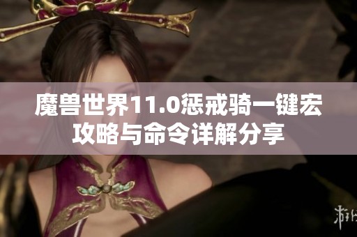 魔兽世界11.0惩戒骑一键宏攻略与命令详解分享