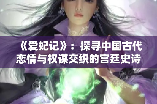 《爱妃记》：探寻中国古代恋情与权谋交织的宫廷史诗