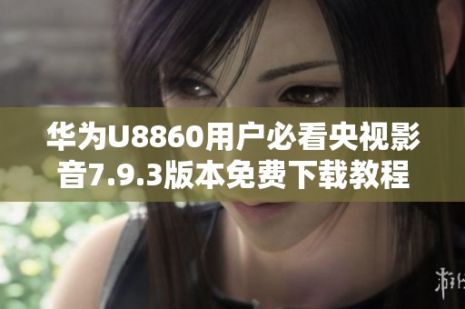 华为U8860用户必看央视影音7.9.3版本免费下载教程