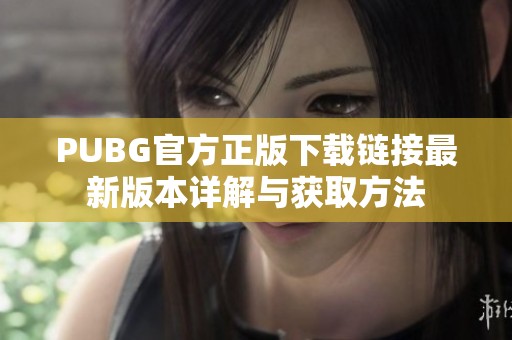 PUBG官方正版下载链接最新版本详解与获取方法