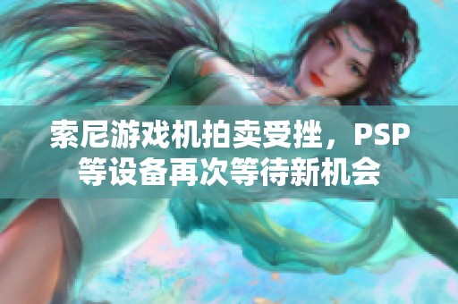 索尼游戏机拍卖受挫，PSP等设备再次等待新机会