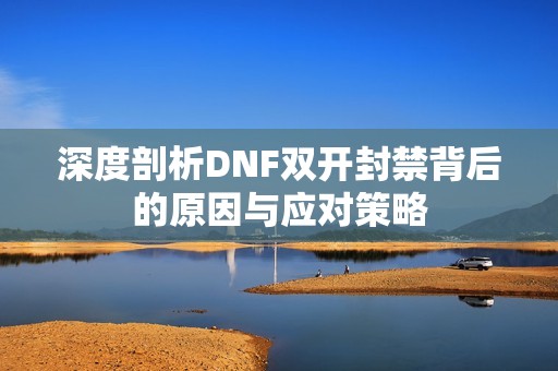 深度剖析DNF双开封禁背后的原因与应对策略