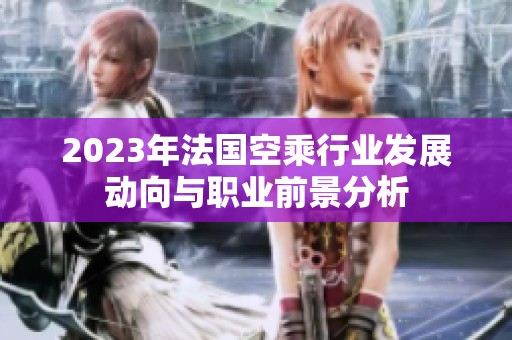 2023年法国空乘行业发展动向与职业前景分析